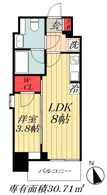 浦安市当代島のマンションの間取り