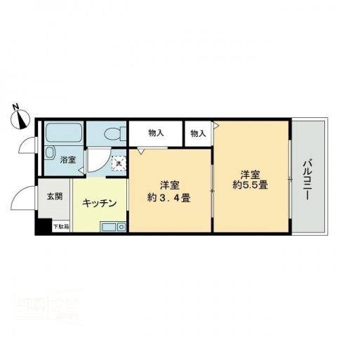 【フィネス中屋敷の間取り】