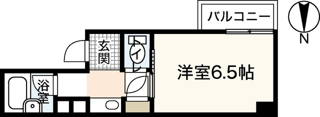 広島市中区幟町のマンションの間取り