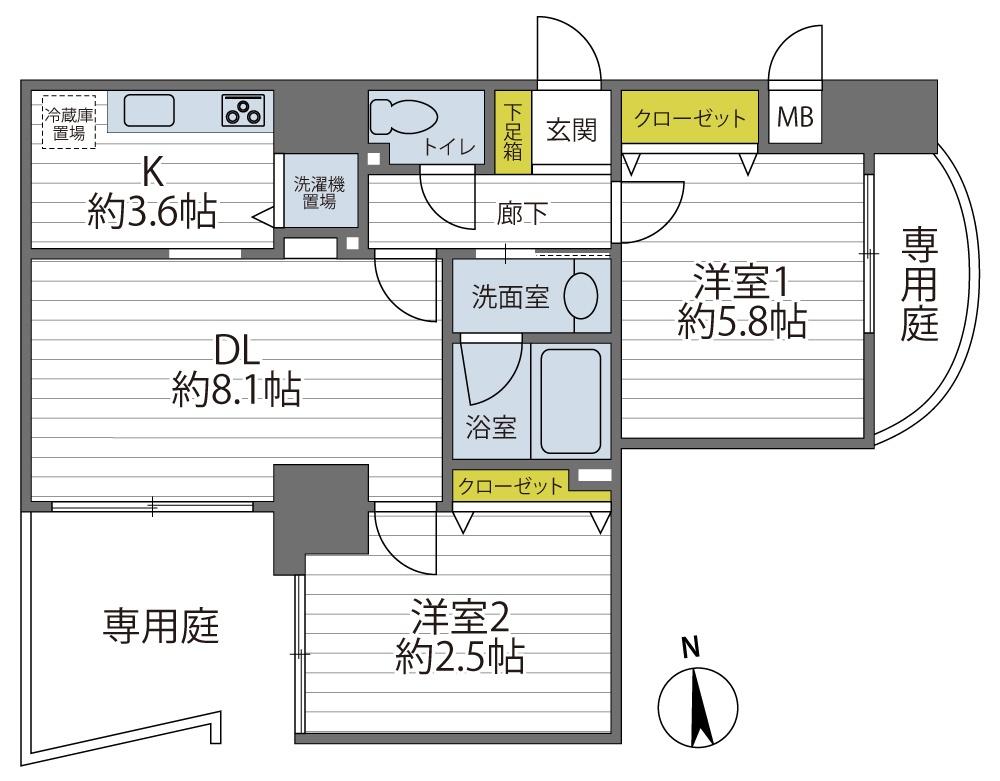 フォルム五条通りの間取り