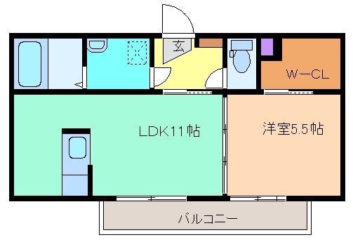 メゾン・ド・ソレイユ（ＳｈａＭａｉｓｏｎ）Ｂの間取り