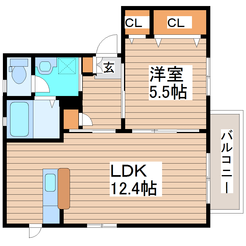 シャーメゾン新田東Iの間取り