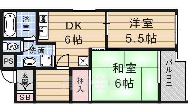 桃山セントラルハイツの間取り