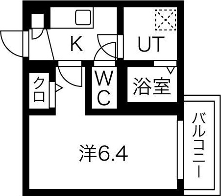 名古屋市南区豊のアパートの間取り