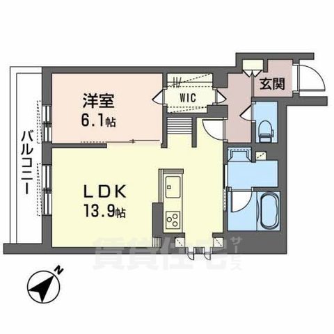 摂津市千里丘のマンションの間取り