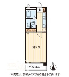 岡山市北区昭和町のマンションの間取り