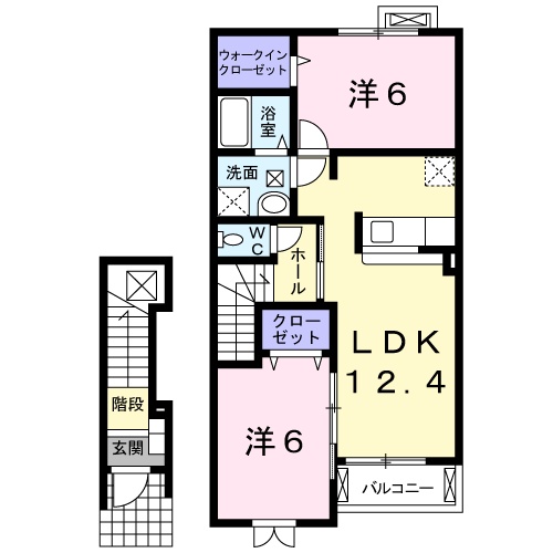 メゾン　ド　松の間取り