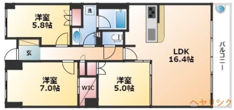 ザ・パークハウス名古屋　A棟の間取り