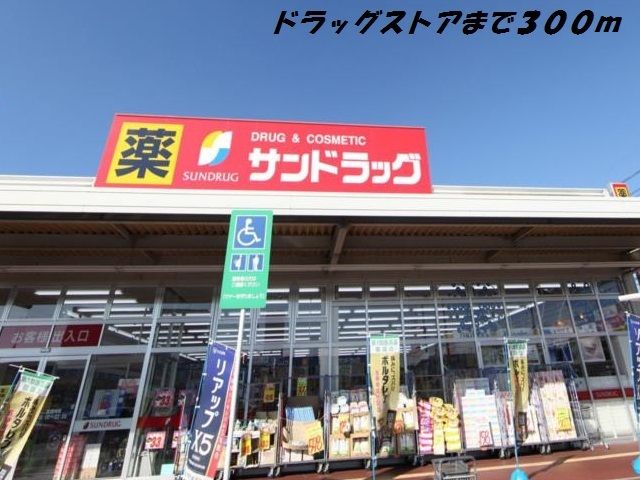 ドラックストア　サンドラッグ（ドラッグストア）まで300m