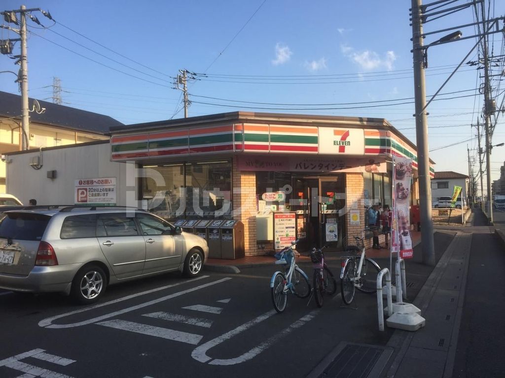 コンビニ　セブンイレブン草加中根2丁目店（コンビニ）まで450m
