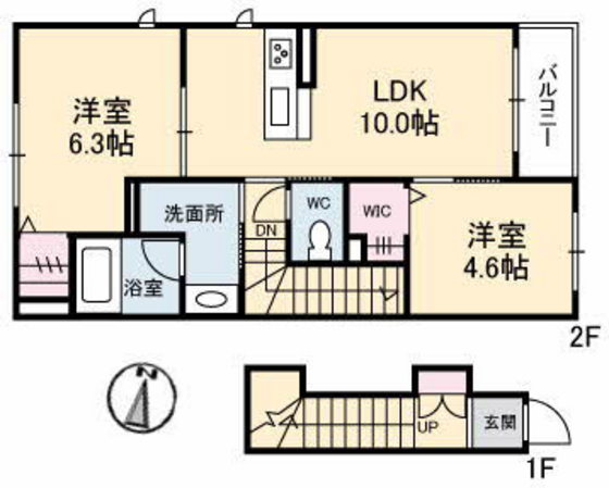 シャーメゾン令和の間取り写真