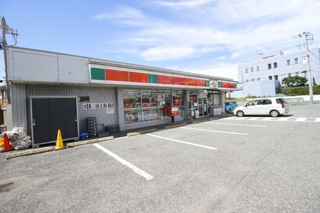 コンビニ　サンクス花輪インター店（コンビニ）まで213m
