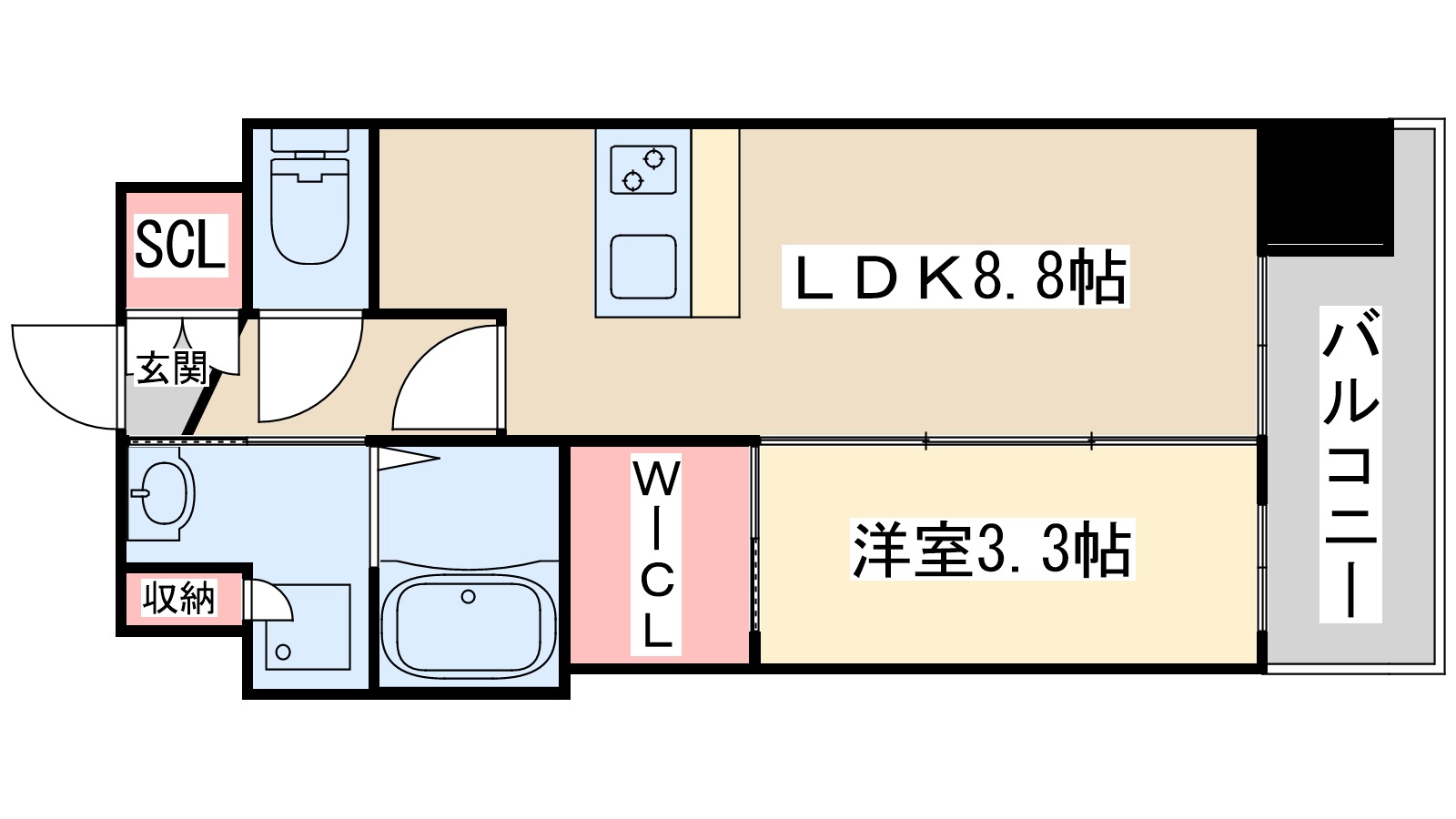 LUXENA新大阪の間取り写真