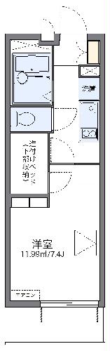 レオパレスＫウッズIIの間取り