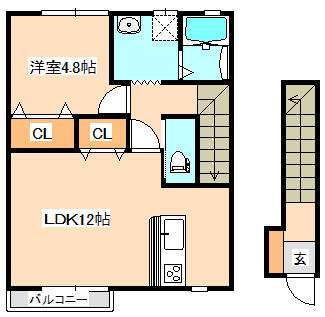 レジデンスあおその間取り