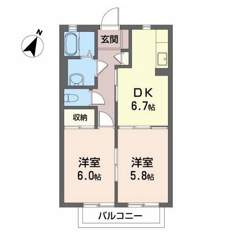 シャーメゾン西本の間取り