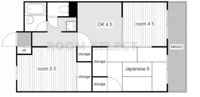 第一富士マンション　A棟の間取り