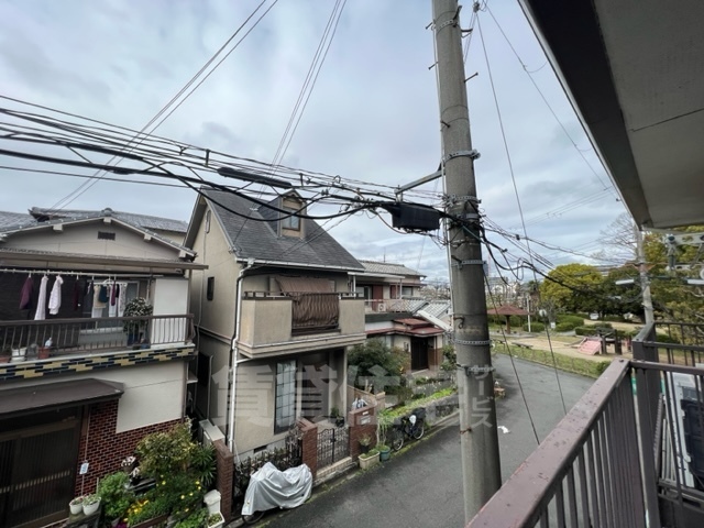 【枚方市宮之阪のアパートの眺望】