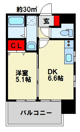 ラ・ヴェリテ鍛冶町の間取り