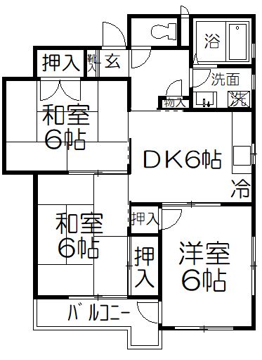 蓮田市東のマンションの間取り