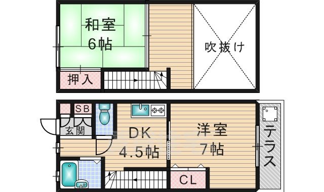 スカイハイツの間取り