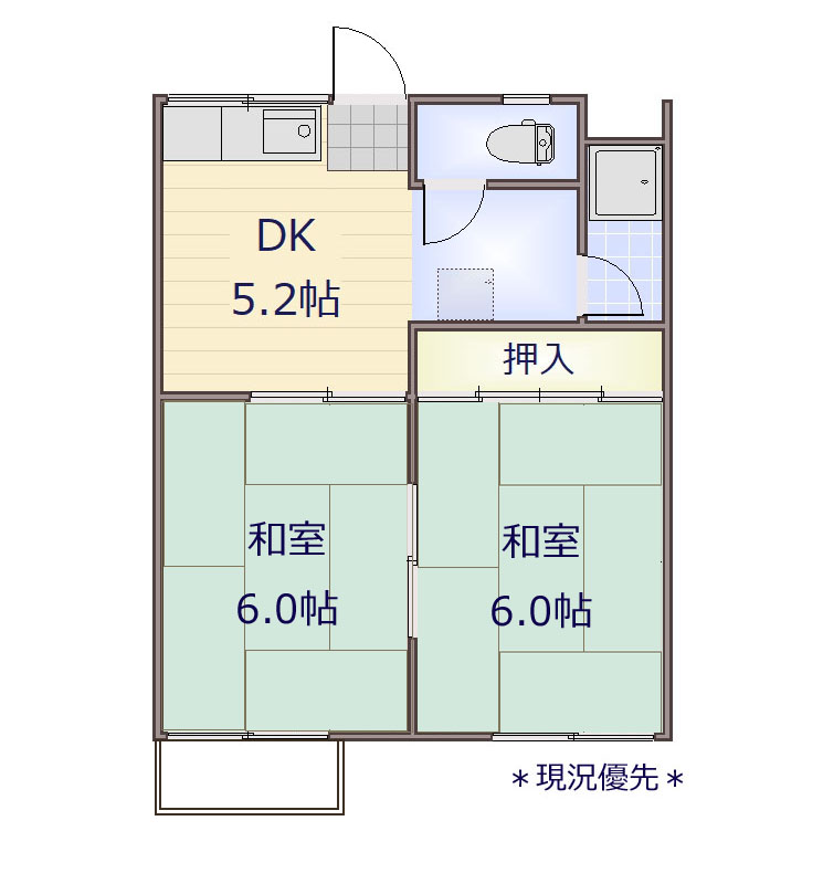 コーポ宮入の間取り