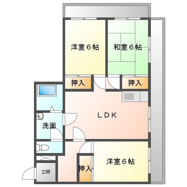 井ノ上マンションの間取り