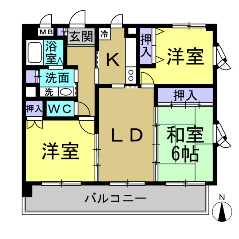 イーストタウンの間取り