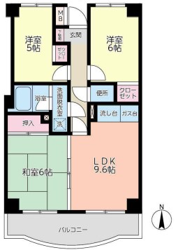 東川口ガーデンプラザ参番館の間取り