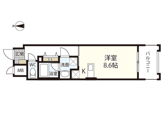 広島県広島市佐伯区海老山町（マンション）の賃貸物件の間取り