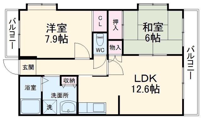 エムハーベストリッジの間取り