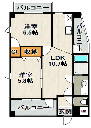 ハリマスタートの間取り