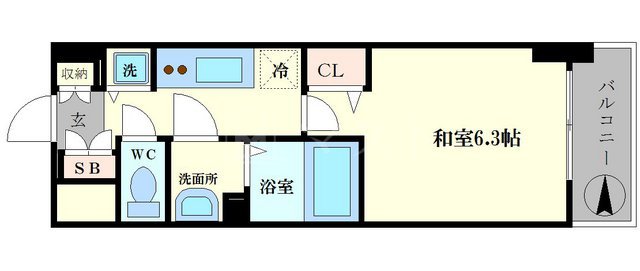 プレサンス難波ヴィータの間取り