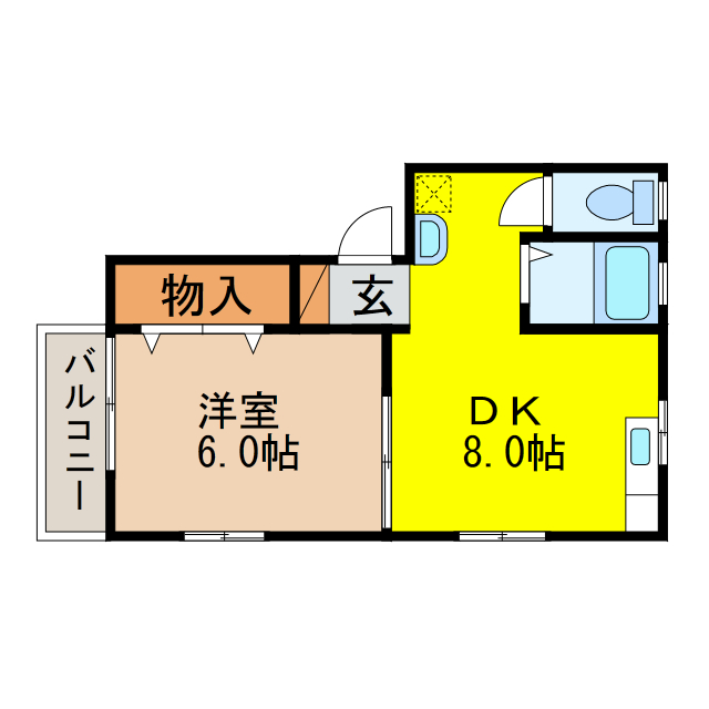 雲仙市愛野町甲のアパートの間取り