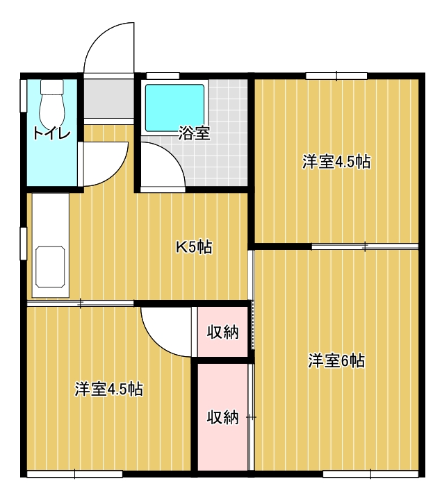 勝山ハイツ　1の間取り