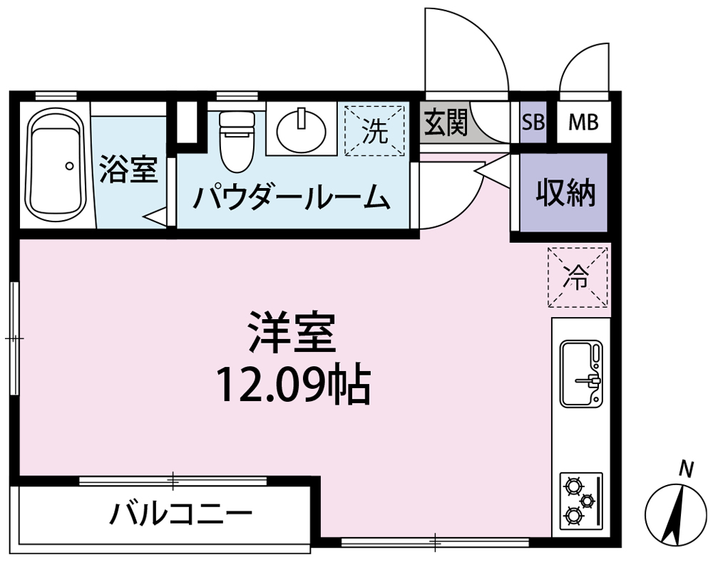 DOMUS南千束の間取り写真