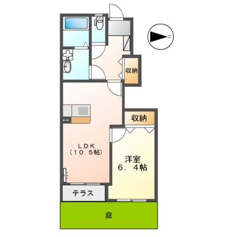 北葛城郡広陵町大字平尾のアパートの間取り