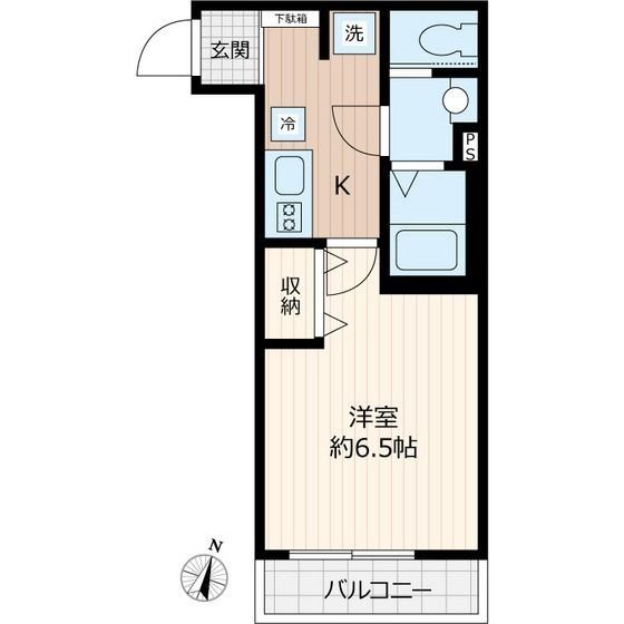 さいたま市岩槻区南平野のアパートの間取り