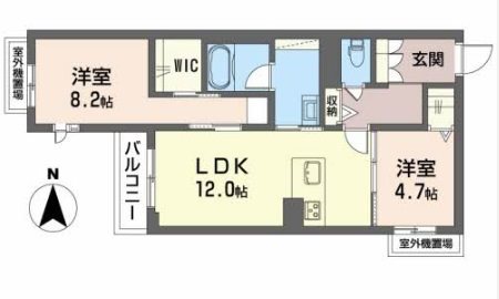 【シャーメゾン　セレナイトの間取り】