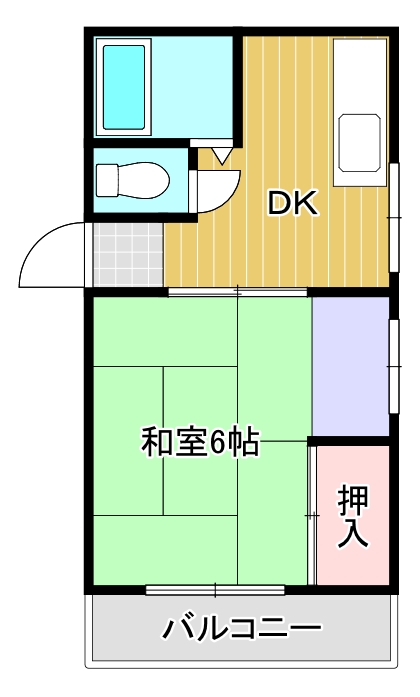 豊中市城山町のマンションの間取り