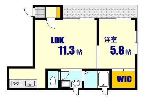 【アビタシオン桃山の間取り】