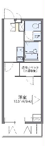 レオパレスラバーズスクレートIIの間取り