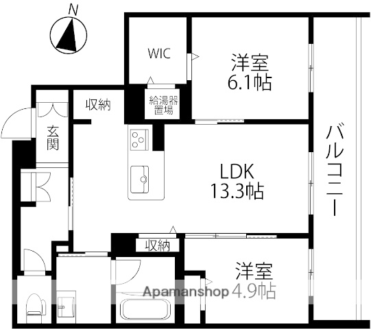 ファミーユ金沢八日市の間取り