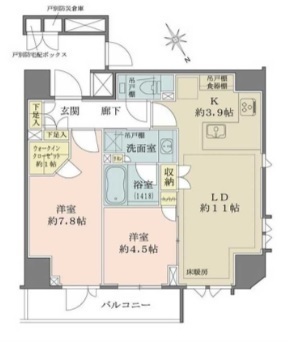 ザ・パークハウス北青山の間取り