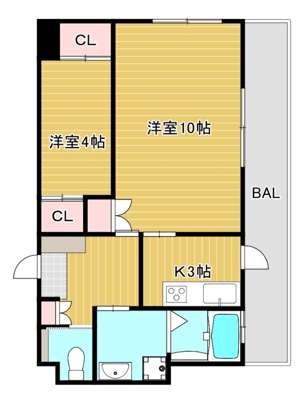 ぽぽろ比治山の間取り