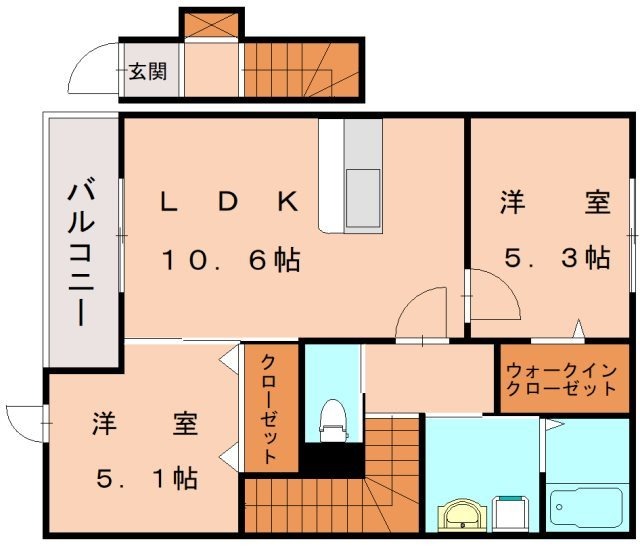 House庄の間取り