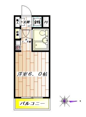 練馬区旭町のマンションの間取り