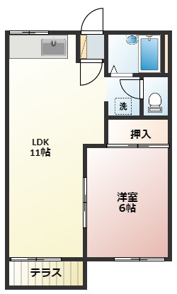 タウニィ小林の間取り