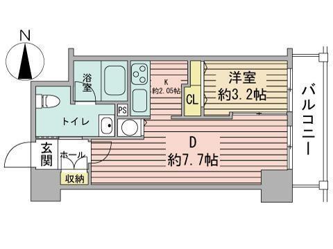 レジディア大通西の間取り