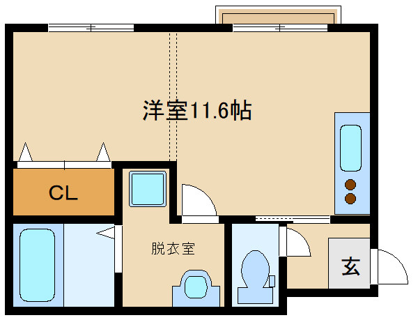 藤井寺市北岡のアパートの間取り